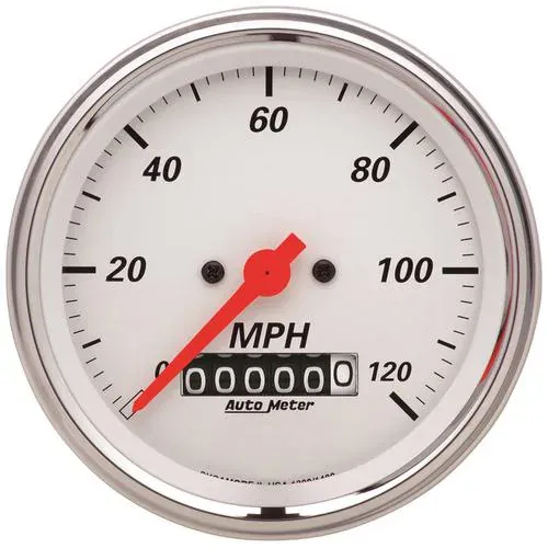 Auto Meter Arctic White 3-3/8 Inch Speedometer Gauge – 1379