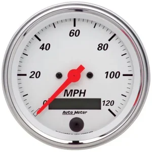 Auto Meter Arctic White 3-3/8 Inch Speedometer Gauge – 1380