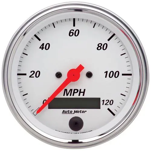 Auto Meter Arctic White 3-3/8 Inch Speedometer Gauge – 1380