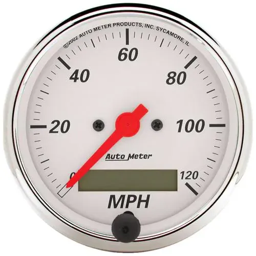 Auto Meter Arctic White 3-1/8 Inch Speedometer Gauge – 1388