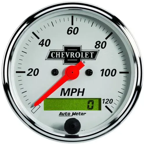 Auto Meter Arctic White 3-1/8 Inch Speedometer Gauge – 1388-00408