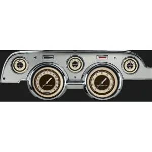 Classic Instruments Nostalgia VT Mustang 67-68 5 Gauge Brushed Aluminum MU67NTBA