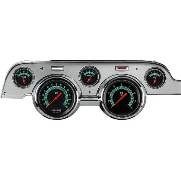 Classic Instruments G Stock Mustang 67-68 5 Gauge Brushed Aluminum MU67GSBA