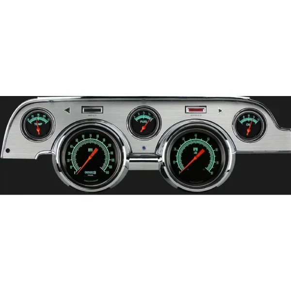 Classic Instruments G/Stock ’67-68 Mustang OLED Brushed Aluminum MU67DGSBA