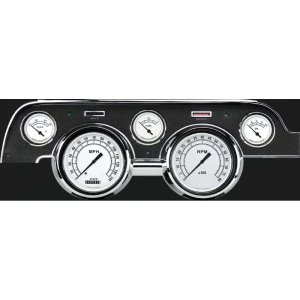 Classic Instruments Classic White Mustang 67-68 5 Gauge MU67CW