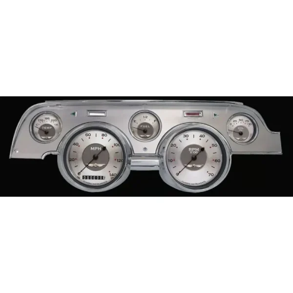 Classic Instruments All American Mustang 67-68 5 Gauge Brushed Aluminum MU67AWBA