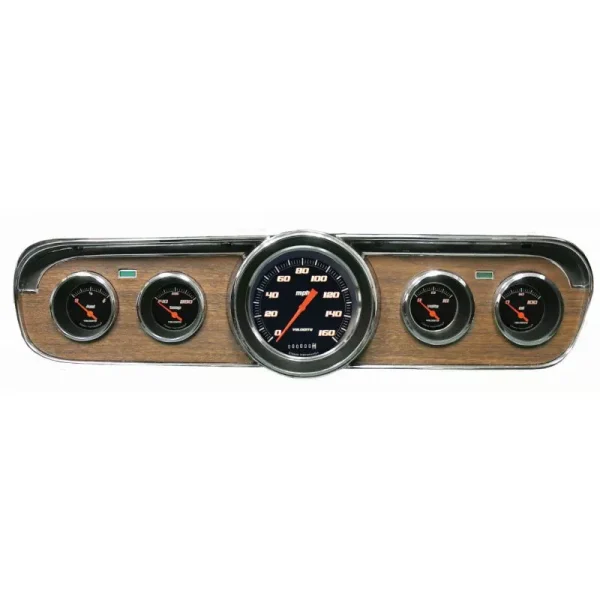 Classic Instruments Velocity Black 1965 Mustang 3in Speedo and F/O/V/T MUVSB00