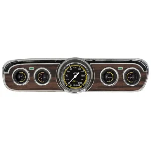 Classic Instruments Autocross Yellow 1965 Mustang 3 in Speedo and 4 Small MUAXY00