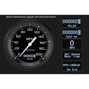 Classic Instruments Autocross Gray 1965 Mustang 3 in Speedo and 4 Small MUAXG00 - view 2