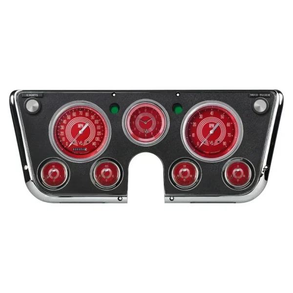 Classic Instruments V8 Red Steelie Chevy/ GMC Truck 7 GA CT67V8RS