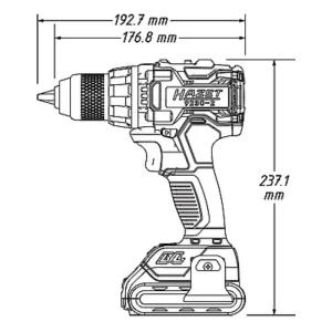 Hazet 18V Cordless Drill Kit 9230-2/4 - view 4