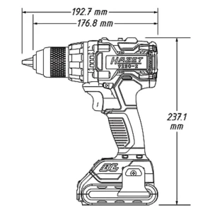 Hazet 18V Cordless Drill Kit 9230-2 - view 4