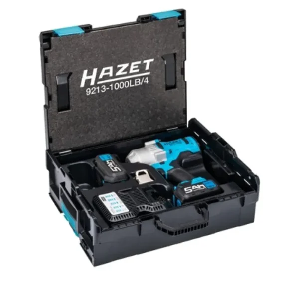 Hazet Cordless Impact Wrench 4 Pieces 9213-1000Lb/4