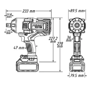Hazet Cordless Impact Wrench 9213-1000/3 - view 4