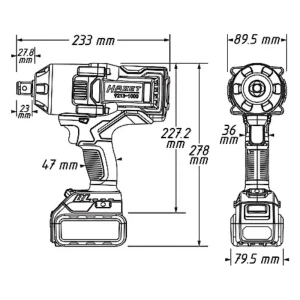 Hazet Cordless Impact Wrench 9213-1000 - view 4