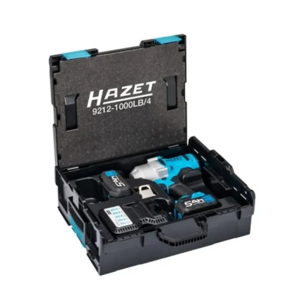 Hazet Cordless Impact Wrench 4pc Kit 9212-1000Lb/4
