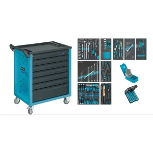 Hazet 7 Drawer Tool Trolley With Assortment 177-7/217
