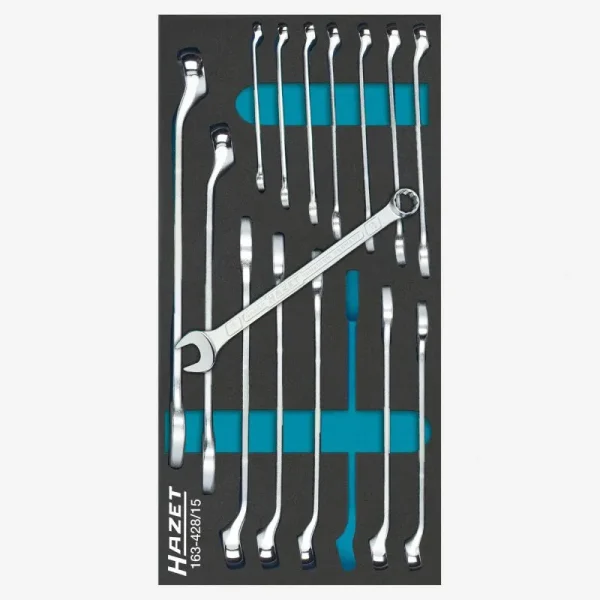 Hazet 15 Piece Combination Wrench Set 163-428/15