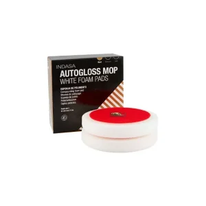 Indasa Autogloss 8 inch White Foam Coarse Cutting Buff Pad 2-Pack 600948 - view 2