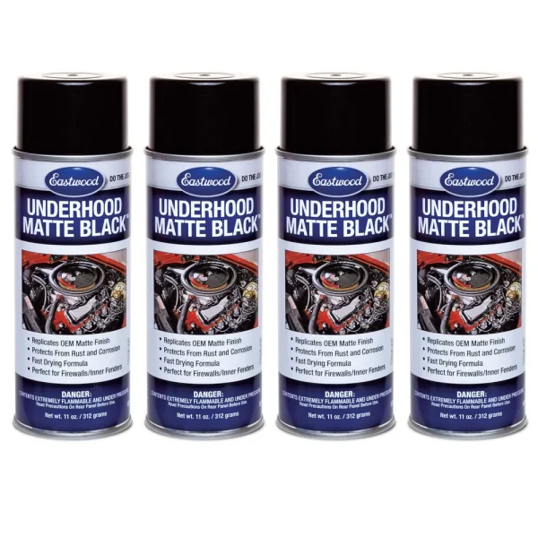 Eastwood UNDERHOOD BLACK® Matte Aerosol 11 oz – 4pc