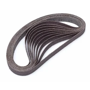 Eastwood 10 Pack 1/2×18 Aluminum Oxide 80 Grit Abrasive Belts