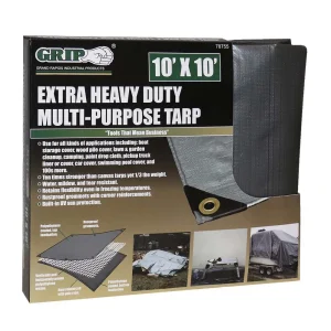 GRIP Extra Heavy Duty Grey Tarps - view 2