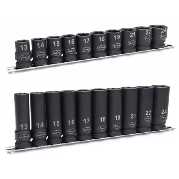 Eastwood 1/2″ Drive Metric Shallow and Deep Impact Socket Set