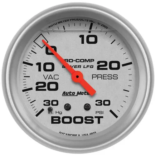 Auto Meter Ultra-Lite 2-5/8 Inch Boost/Vacuum Gauge – 4603