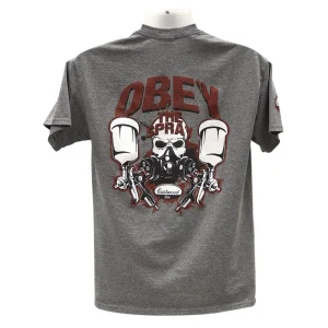 Eastwood Obey The Spray Red on Dark Gray T-Shirt Large - view 3