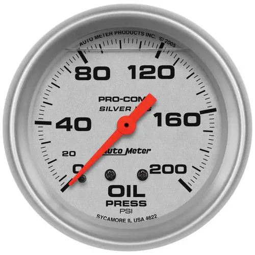 Auto Meter Ultra-Lite 2-5/8 Inch Oil Pressure Gauge – 4622