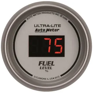 Auto Meter Ultra-Lite 2-1/16 Inch Fuel Level Gauge – 6510