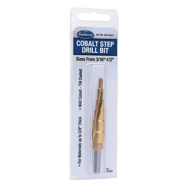 Eastwood Cobalt Step Drill Bit – 3/16 inch to 1/2 inch