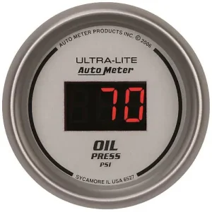 Auto Meter Ultra-Lite 2-1/16 Inch Oil Pressure Gauge – 6527