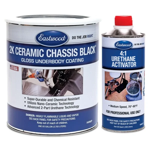 Eastwood 2K Ceramic Chassis Black Gloss Paint (Gallon)
