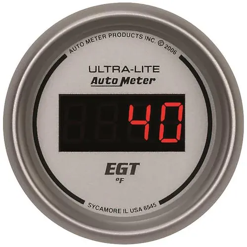 Auto Meter Ultra-Lite 2-1/16 Inch Boost/Pyrometer Gauge – 6545