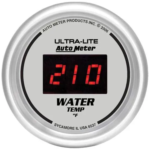Auto Meter Ultra-Lite 2-1/16 Inch Coolant Temperature Gauge – 6537