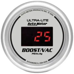 Auto Meter Ultra-Lite 2-1/16 Inch Boost/Vacuum Gauge – 6559