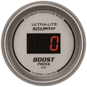 Auto Meter Ultra-Lite 2-1/16 Inch Boost Gauge – 6570