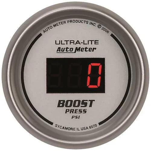 Auto Meter Ultra-Lite 2-1/16 Inch Boost Gauge – 6570