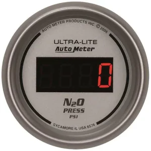 Auto Meter Ultra-Lite 0 To 2000 psi 2-1/16 Inch Nitrous Oxide Pressure Gauge – 6574