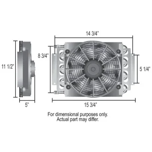 Derale 16-Pass Electra-Cool Cooler (-8AN) 15800 - view 2