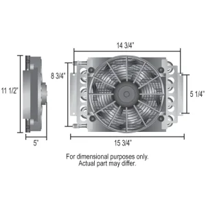 Derale 16-Pass Electra-Cool Cooler (-6AN) 13700 - view 3