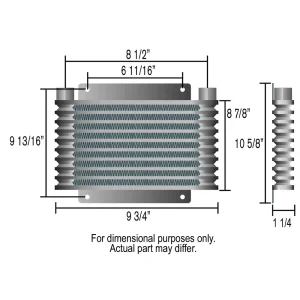 Derale Plate & Fin Trans Cooler Kit (1/2 Inch NPT) 13614 - view 2