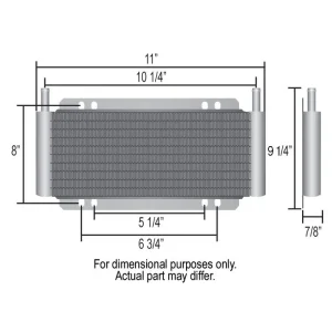 Derale Plate & Fin Trans Cooler Kit (11/32 Inch) 13503 - view 2