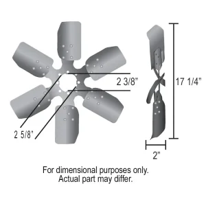 Derale 17 Inch Fan Clutch Fan 17117 - view 3