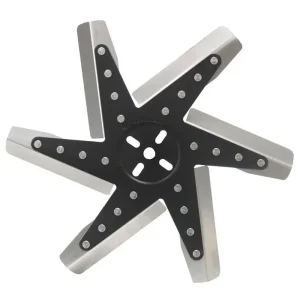 Derale 15 Inch HP Stnless Steel Flex Fan (Black Hub) 19115