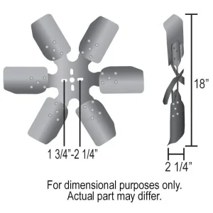 Derale 18 Inch Rigid Race Fan (Steel Blade) 17318 - view 3