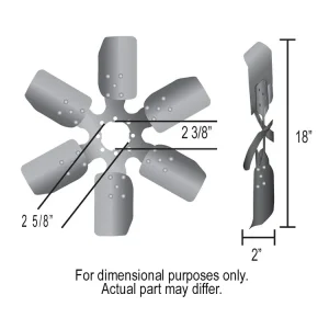 Derale 18 Inch Fan Clutch Fan 17118 - view 3