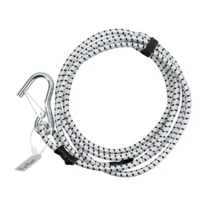 Seabolt FlexRope Boat Rope For Tie Off 10’ Spring Damping B and W (FLXRP-WHTBLK)