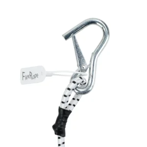 Seabolt FlexRope Boat Rope For Tie Off 10’ Spring Damping B and W (FLXRP-WHTBLK) - view 2